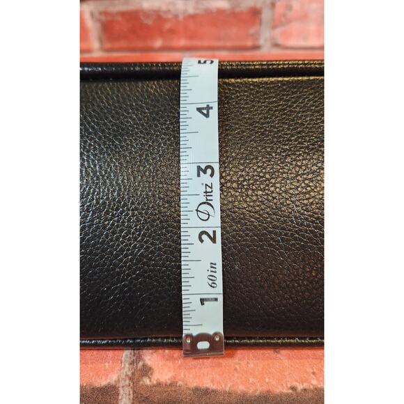 Over Earth Genuine leather Hobo Purse Shoulder Bag Crossbody Handbag BLACK NEW - Picture 9 of 10